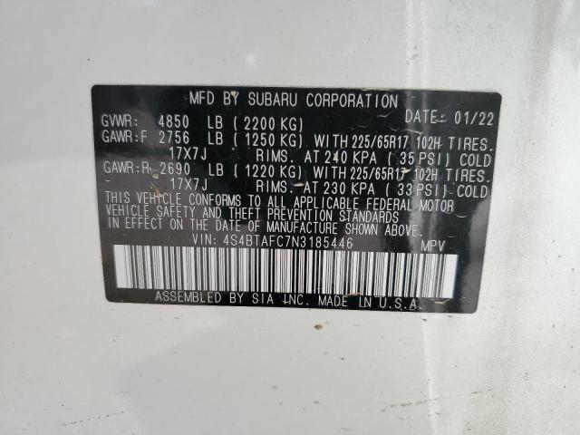 Photo 11 VIN: 4S4BTAFC7N3185446 - SUBARU OUTBACK PR 