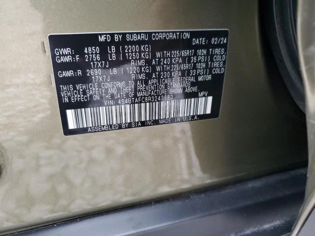 Photo 12 VIN: 4S4BTAFC8R3243683 - SUBARU OUTBACK PR 