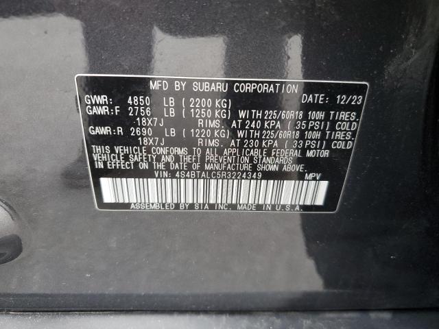 Photo 12 VIN: 4S4BTALC5R3224349 - SUBARU OUTBACK ON 