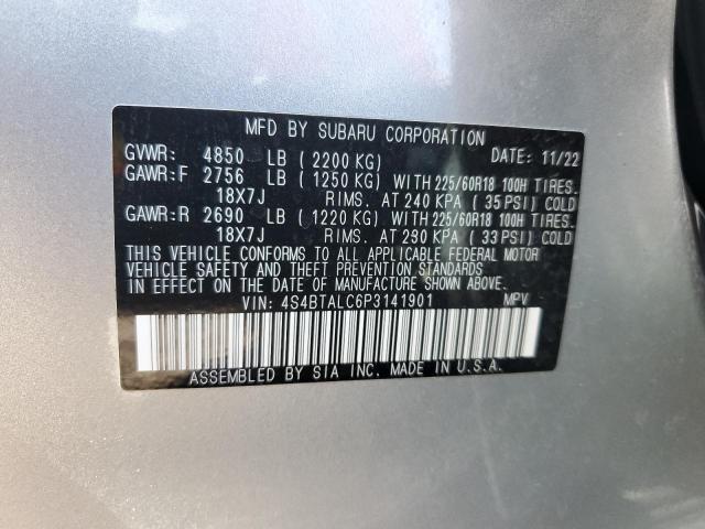 Photo 12 VIN: 4S4BTALC6P3141901 - SUBARU OUTBACK ON 