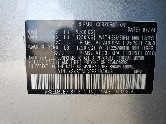 Photo 12 VIN: 4S4BTALC6R3295947 - SUBARU OUTBACK ON 