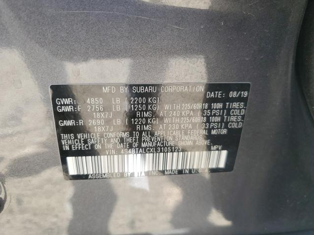 Photo 12 VIN: 4S4BTALCXL3105123 - SUBARU OUTBACK LI 