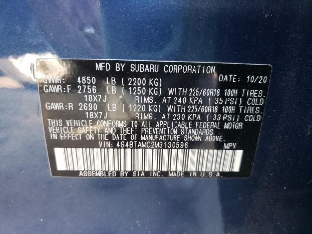 Photo 9 VIN: 4S4BTAMC2M3130596 - SUBARU OUTBACK LI 