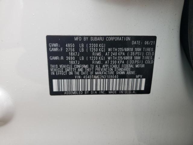 Photo 12 VIN: 4S4BTAMC2N3109040 - SUBARU OUTBACK LI 