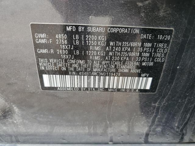 Photo 12 VIN: 4S4BTAMC3M3119428 - SUBARU OUTBACK LI 