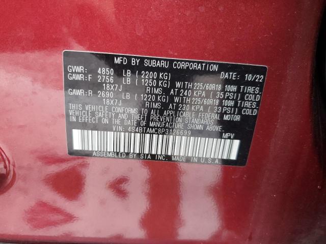 Photo 12 VIN: 4S4BTAMC8P3126699 - SUBARU OUTBACK LI 