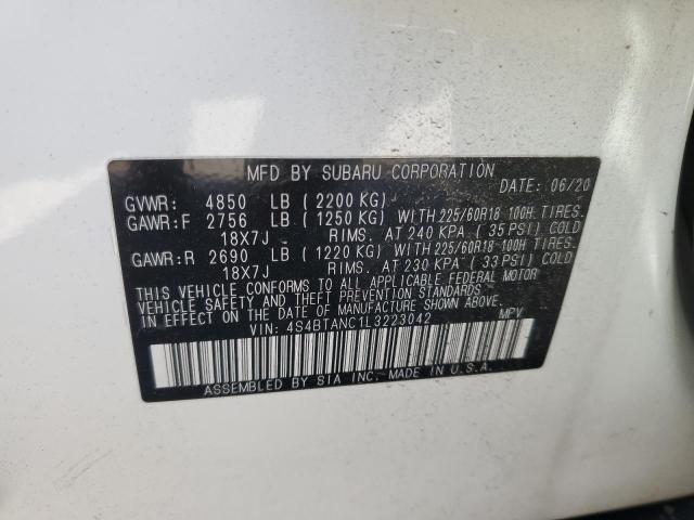 Photo 9 VIN: 4S4BTANC1L3223042 - SUBARU OUTBACK LI 