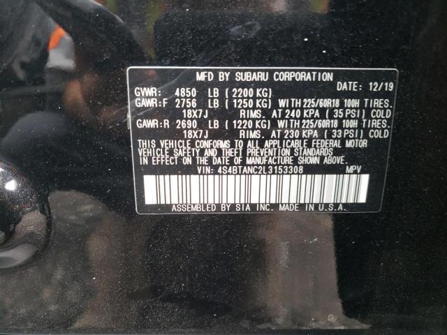 Photo 12 VIN: 4S4BTANC2L3153308 - SUBARU OUTBACK LI 