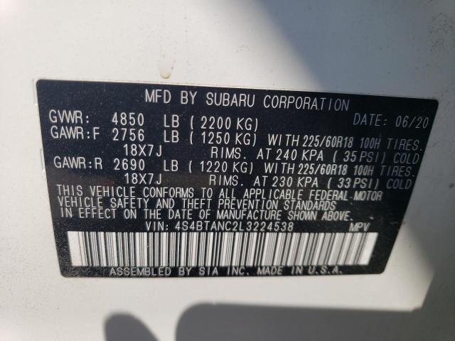 Photo 11 VIN: 4S4BTANC2L3224538 - SUBARU OUTBACK LI 