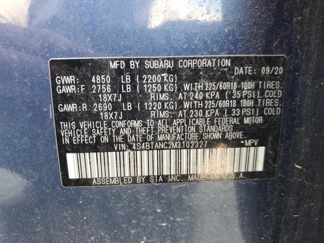 Photo 12 VIN: 4S4BTANC2M3102327 - SUBARU OUTBACK LI 