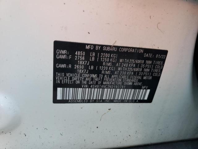 Photo 13 VIN: 4S4BTANC2N3192791 - SUBARU OUTBACK LI 