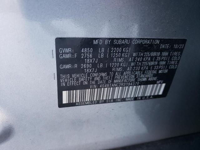 Photo 12 VIN: 4S4BTANC2R3194370 - SUBARU OUTBACK LI 