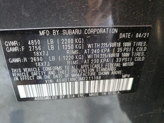 Photo 9 VIN: 4S4BTANC3M3211198 - SUBARU OUTBACK LI 