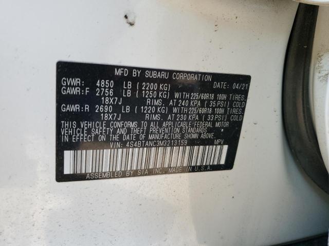 Photo 12 VIN: 4S4BTANC3M3213159 - SUBARU OUTBACK 