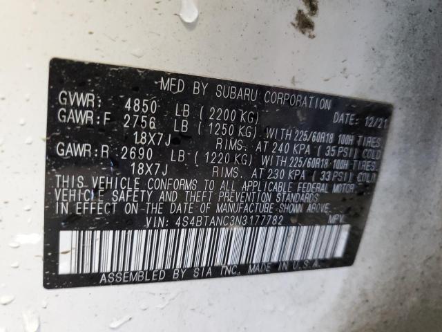 Photo 12 VIN: 4S4BTANC3N3177782 - SUBARU OUTBACK LI 