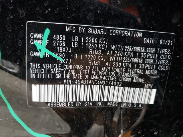 Photo 12 VIN: 4S4BTANC4M3174002 - SUBARU OUTBACK LI 