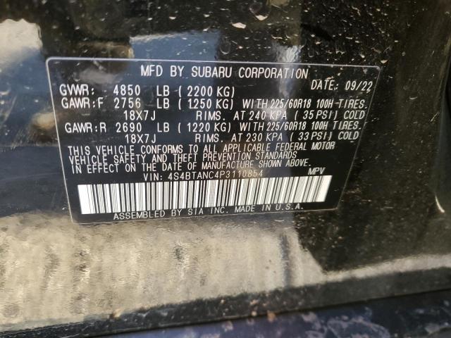 Photo 13 VIN: 4S4BTANC4P3110854 - SUBARU OUTBACK LI 