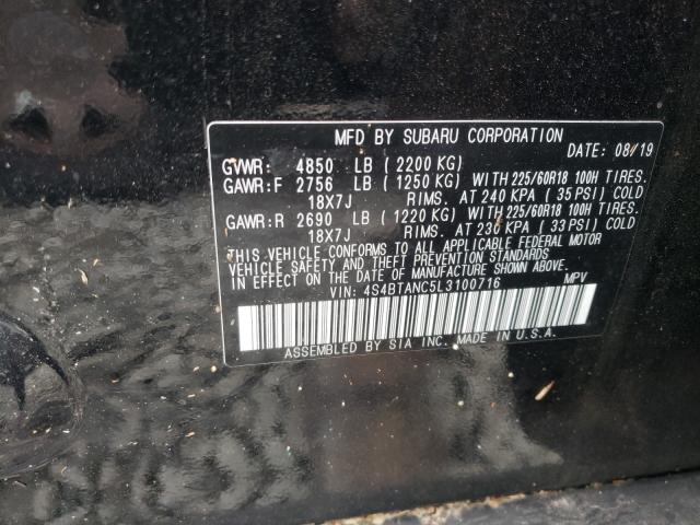 Photo 9 VIN: 4S4BTANC5L3100716 - SUBARU OUTBACK LI 