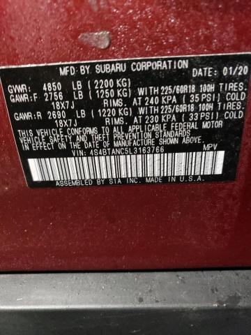 Photo 12 VIN: 4S4BTANC5L3163766 - SUBARU OUTBACK LI 