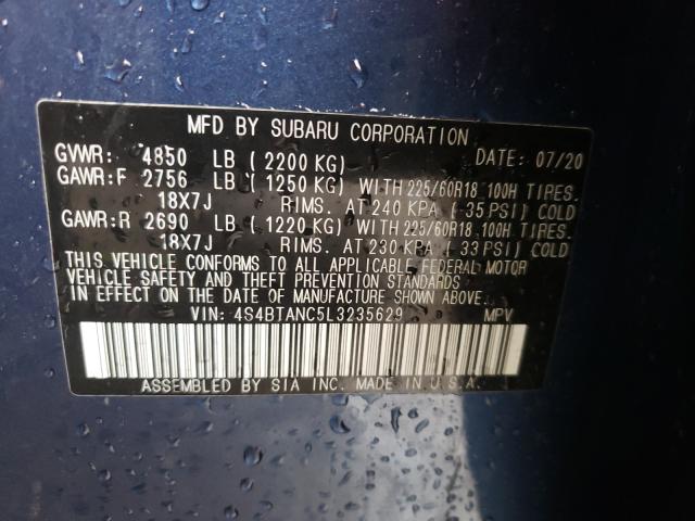 Photo 9 VIN: 4S4BTANC5L3235629 - SUBARU OUTBACK LI 