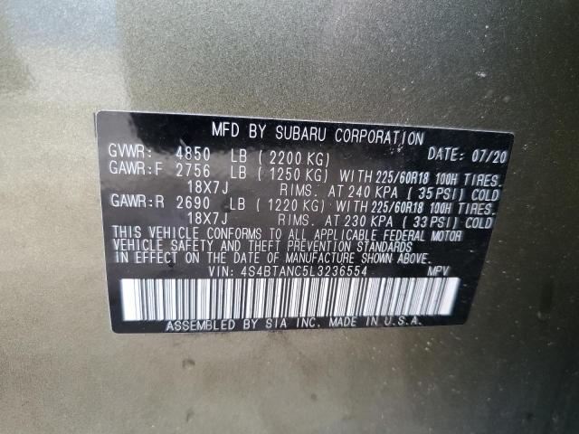 Photo 9 VIN: 4S4BTANC5L3236554 - SUBARU OUTBACK LI 