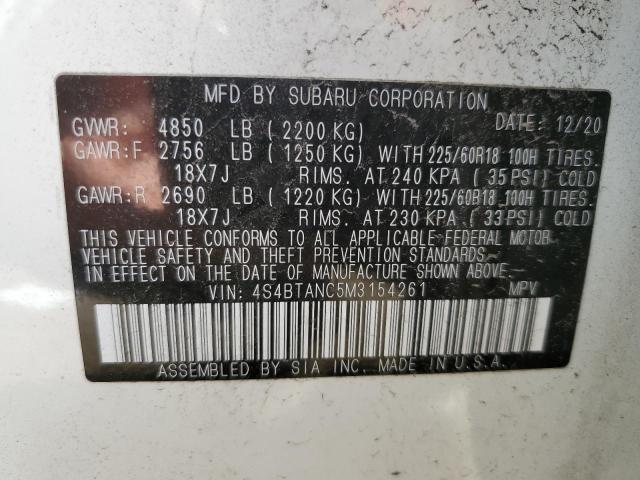 Photo 11 VIN: 4S4BTANC5M3154261 - SUBARU OUTBACK 