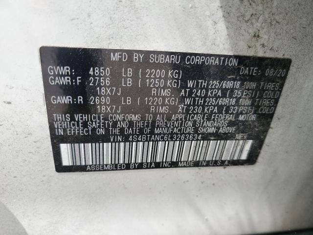 Photo 12 VIN: 4S4BTANC6L3263634 - SUBARU OUTBACK LI 