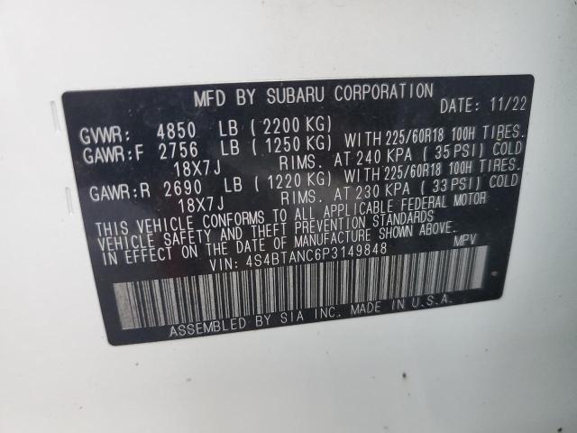 Photo 11 VIN: 4S4BTANC6P3149848 - SUBARU OUTBACK LI 