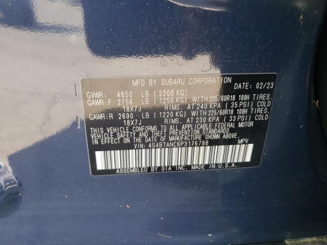 Photo 11 VIN: 4S4BTANC6P3176788 - SUBARU OUTBACK LI 