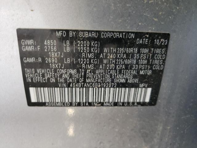 Photo 12 VIN: 4S4BTANC6R3192072 - SUBARU OUTBACK 