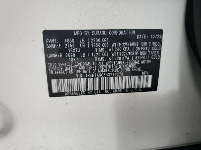 Photo 12 VIN: 4S4BTANC6R3214278 - SUBARU OUTBACK LI 