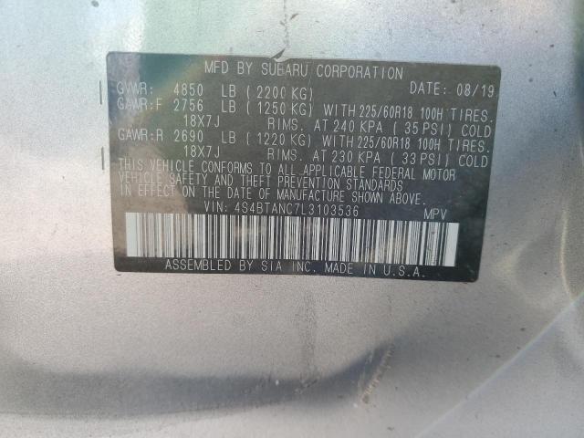 Photo 9 VIN: 4S4BTANC7L3103536 - SUBARU OUTBACK LI 