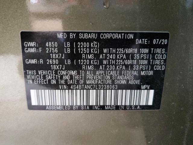 Photo 12 VIN: 4S4BTANC7L3238063 - SUBARU OUTBACK 