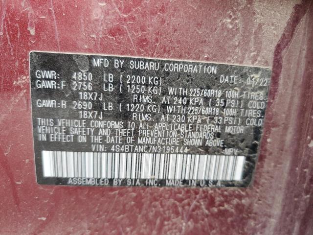 Photo 12 VIN: 4S4BTANC7N3195444 - SUBARU OUTBACK LI 