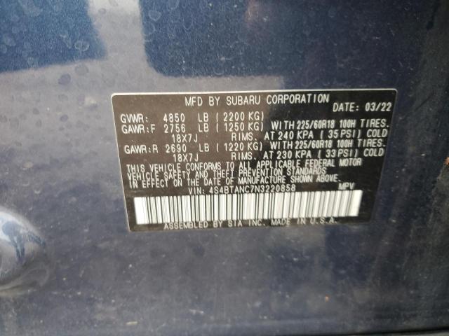 Photo 13 VIN: 4S4BTANC7N3220858 - SUBARU OUTBACK LI 