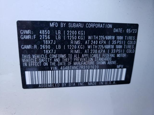 Photo 11 VIN: 4S4BTANC7R3101620 - SUBARU OUTBACK 