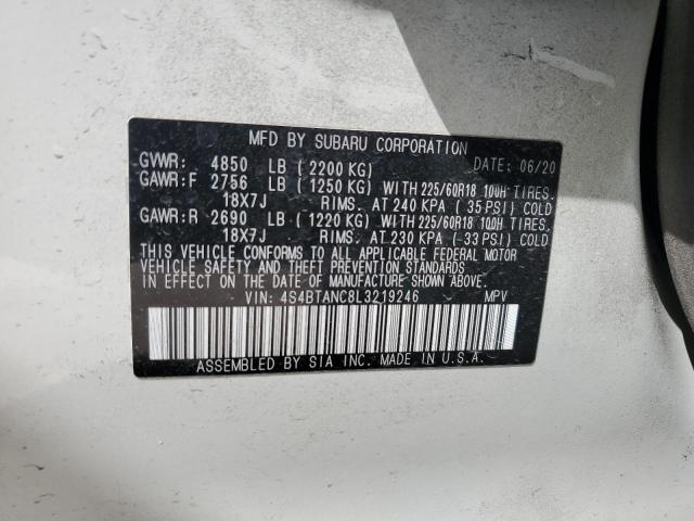 Photo 12 VIN: 4S4BTANC8L3219246 - SUBARU OUTBACK 