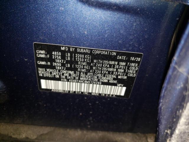 Photo 9 VIN: 4S4BTANC8M3126289 - SUBARU OUTBACK LI 