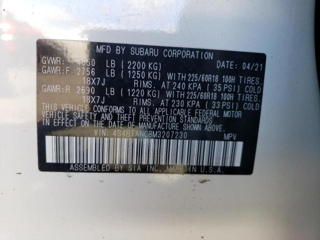 Photo 11 VIN: 4S4BTANC8M3207230 - SUBARU OUTBACK LI 