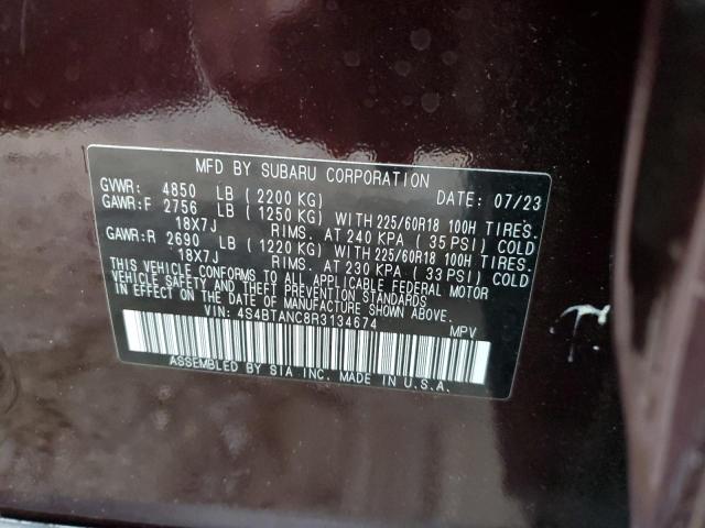 Photo 12 VIN: 4S4BTANC8R3134674 - SUBARU OUTBACK LI 