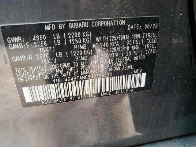 Photo 12 VIN: 4S4BTANC9R3126910 - SUBARU OUTBACK 