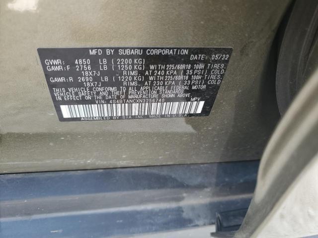 Photo 12 VIN: 4S4BTANCXN3256740 - SUBARU OUTBACK LI 