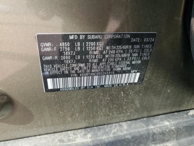 Photo 12 VIN: 4S4BTANCXR3265315 - SUBARU OUTBACK LI 