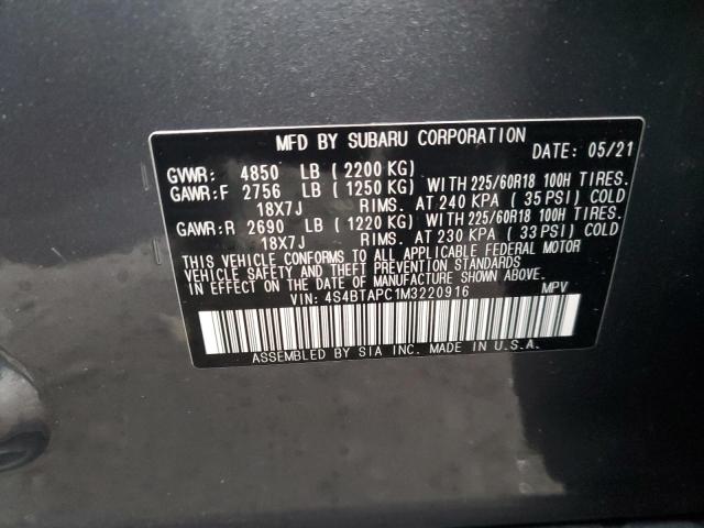 Photo 13 VIN: 4S4BTAPC1M3220916 - SUBARU OUTBACK TO 