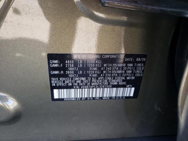 Photo 11 VIN: 4S4BTAPC3L3267508 - SUBARU OUTBACK 