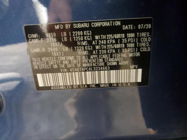 Photo 9 VIN: 4S4BTAPC4L3234663 - SUBARU OUTBACK TO 