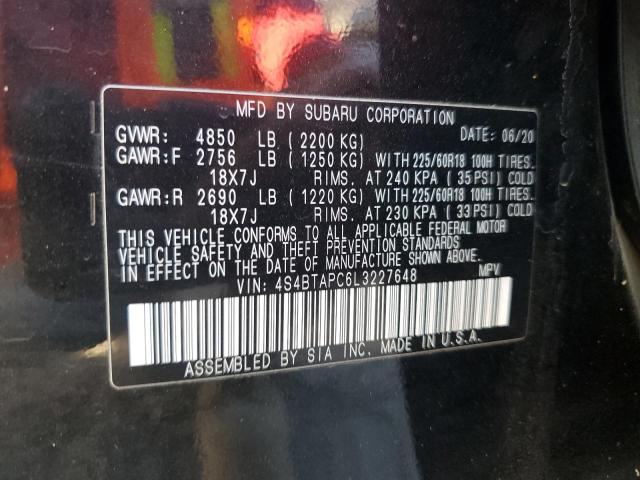 Photo 12 VIN: 4S4BTAPC6L3227648 - SUBARU OUTBACK TO 