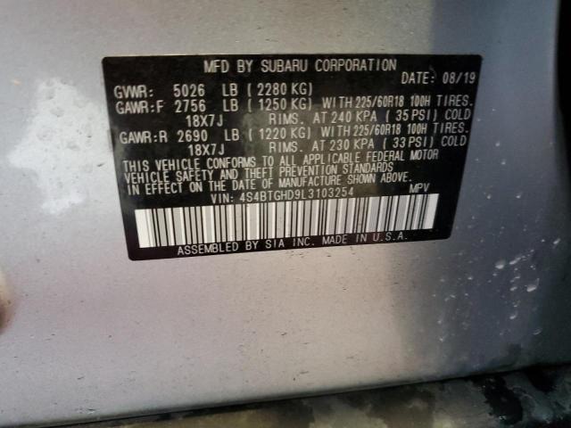 Photo 11 VIN: 4S4BTGHD9L3103254 - SUBARU OUTBACK ON 