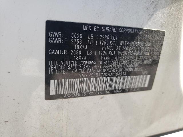 Photo 11 VIN: 4S4BTGJD2M3184514 - SUBARU OUTBACK ON 