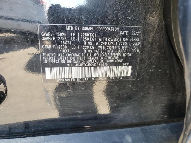 Photo 12 VIN: 4S4BTGJD2M3185615 - SUBARU OUTBACK 